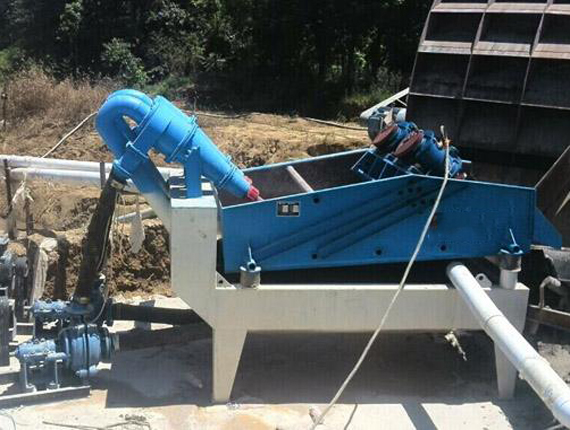 Sand recycling machine